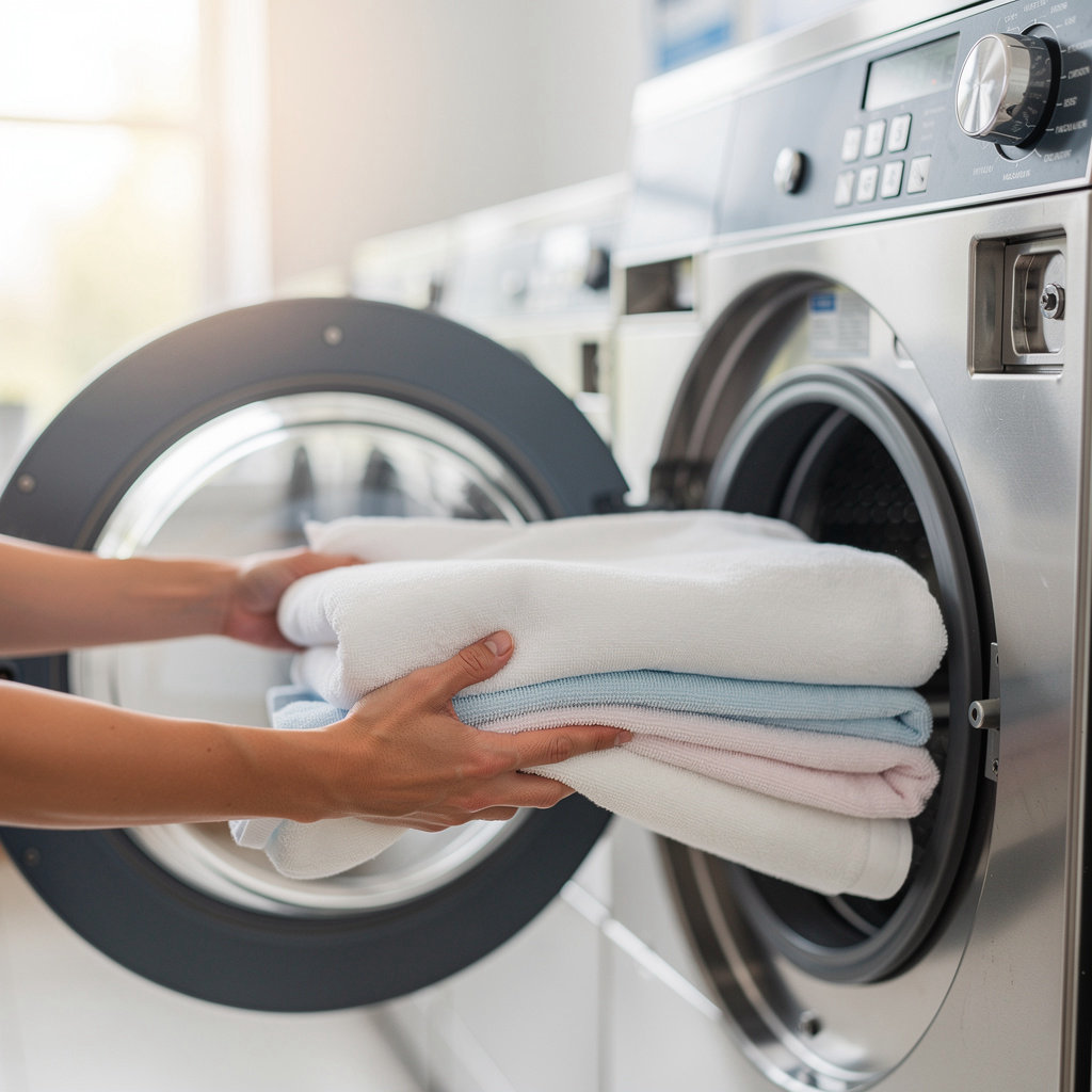 Modern, clean washers and dryers at U City Coin Wash in San Diego, offering reliable coin-operated laundry services