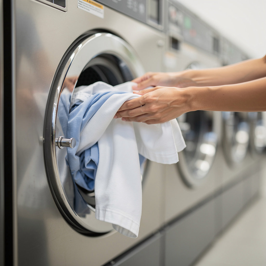 U City Coin Wash modern laundromat interior with new washers, dryers, and clean facilities